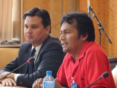 Pontes and Kaba speak before the UNHRC in Geneva on June 24, 2015
