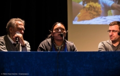 Maria Leusa Munduruku at Alliance of Mother Nature's Guardians - COP 21