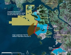 Korean tidal power plans threaten protected areas. © Ko, Schubert, and Hester