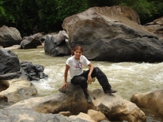 Larissa on the Rio Cobre