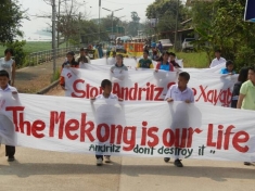 Day of Action for Rivers events in Buengkhan province, Thailand call on Andritz not to destroy the Mekong 