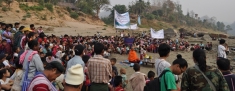 Ei Htu Hta Internally Displaced Persons camp on the Salween in Burma