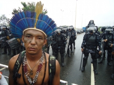 Darlisson Apiaká, a leader of dam-impacted indigenous peoples on the Teles Pires river