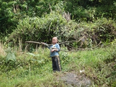 A child of the indigenous Lepcha community of Sikkim; they are opposed to the cascade of dams