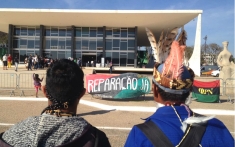 Indigenous people await Supreme Court decision in Brasilia