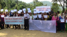 Protest by villagers in Chadong