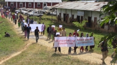 Stop the Mapithel Dam, villagers hold a protest in Chadong