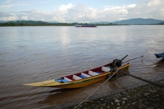 Boats on the Mekong river