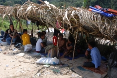 Villagers' shelter during the Murum blockade (Sept. 2012)
