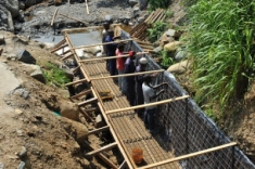 A small hydropower project in Eastern Congo under construction