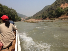International Rivers researchers visiting the Nam Ou Valley in Laos