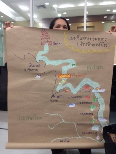 Map of the Mekong shows the critical resources that support the lives of communities along the river.