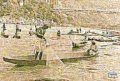 Pescador en el Río Magdalena