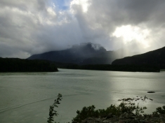 One of the beautiful lakes in Patagonia along the Carretera Austral, on the way to Cochrane
