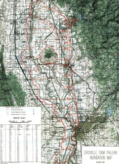 Oroville Flood Map (Click to enlarge)