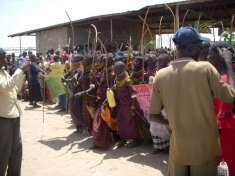 Affected people protest against the Gibe III Dam