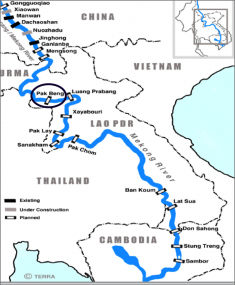 Mekong mainstream dam cascade
