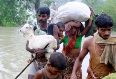 People affected by the Kosi floods in August 2008