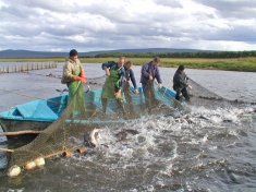 Fishermen on the Amur-Heilong River, China