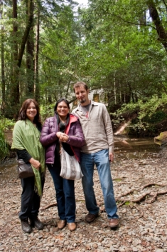 Monti and Jason stand with 2014 Goldman Environmental Prize winner Ruth Buendía after the Women Water Guardians ceremony in Mill Valley on April 27, 2014.