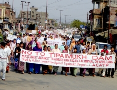 Villagers Protest Tipaimukh Dam