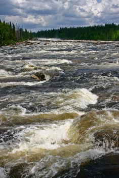 The Rupert River is threatened by three dams.