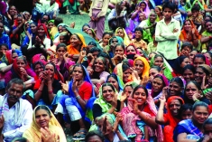 Women have long taken action to protect rivers. These women would be affected by the Sardar Sarovar Dam in India