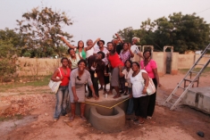These women have just been trained in improved water and sanitation practices by the Global Women's Water Initiative