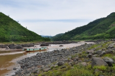 The site of the Xayaburi Dam, the first of eleven planned Mekong mainstream dams.