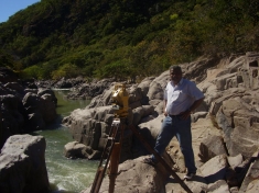 A community surveyor on the Mocal.