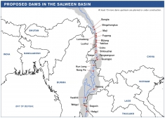 Salween Dams Map