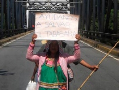 Protest to save the Tabasará River