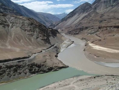 The controversial Jorethang Loop Hydroelectric Project on the Rangeet River in Sikkim, India